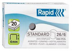 RAPID Tűzőkapocs RAPID 26/6 1000 darabos (24861300) - vectraline