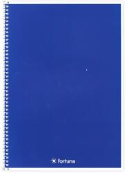 Fortuna Spirálfüzet vonalas FORTUNA Monocolor A/5 70 lapos kék (01.02114) - vectraline