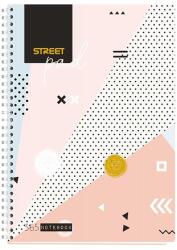 STREET Spirálfüzet vonalas STREET Pad A/4 100 lapos színes mintás (67157)