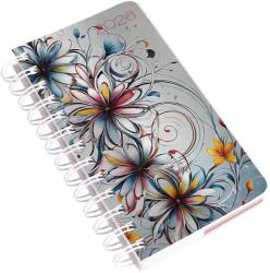 Realsystem Határidőnapló REALSYSTEM SP5 spirál A/6 napi fehér lapos absztrakt 2026 (8721-56) - vectraline