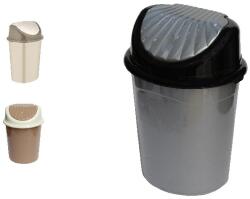 Bursev Szemetes billenő fedeles OYSTER kerek 7L - vectraline