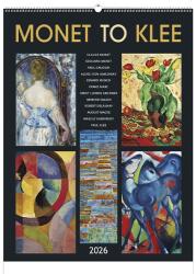 TopTimer Falinaptár TOPTIMER T096 420x560mm álló Monet to klee 2026 (T9600-13A) - vectraline