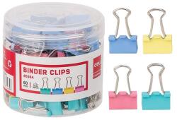 DELI Binder csipesz DELI 15 mm színes 60 darabos (DEL08556) - vectraline