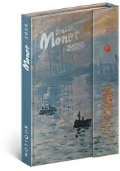 Realsystem Határidőnapló REALSYSTEM 110x160mm heti sárga lapos márneses záródású Claude Monet 2027 (5412-CM) - vectraline