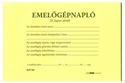  Nyomtatvány emelőgépnapló A/5 fekvő (22963) - vectraline