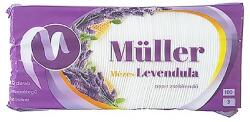 Müller Papírzsebkendő MÜLLER 100 darabos 3 rétegű Mézes, levandulás (19360) - vectraline