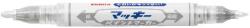 Zebra Lakkmarker kétvégű ZEBRA Mckie olajbázisú extra fine 0, 7-1, 2 mm ezüst (57579) - vectraline