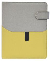 SATURNUS Gyűrűs kalendárium SATURNUS L229 sárga lapos szürke-zöld műbőr 2026 (SL229-006)