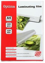 OPTIMA Lamináló fólia OPTIMA A/4 125 mikron fényes 100/csom (20261) - vectraline