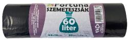 Fortuna Szemeteszsák FORTUNA 60L fekete 55x70 cm 20 darabos (12.01739) - vectraline