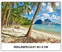 REALSYSTEM Falinaptár REALSYSTEM 460x320mm fekvő Szigetek 2026 (6091-SI) - vectraline