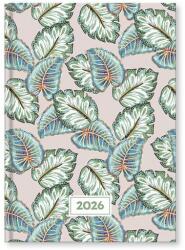 VECTRALINE Határidőnapló VECTRALINE Color flexi leaves A/5 napi fehér lapos 2026 - vectraline