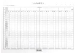  Nyomtatvány jelenléti ív A/3 havi - vectraline