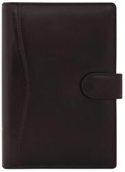 SATURNUS Gyűrűs kalendárium SATURNUS S212 sárga lapos fekete marhabőr 2026 (SS212-003)