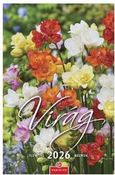 CSG Falinaptár CSG 210x320mm álló Virág 2026 (FN 085) - vectraline