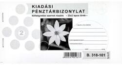  Nyomtatvány kiadási pénztárbizonylat költségvetési szervek részére fekvő 25x2 lapos - vectraline