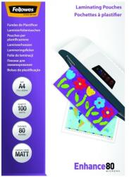 Fellowes Lamináló fólia FELLOWES A/4 80 mikron matt 100/csom (5452103) - vectraline
