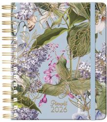 PLANALL Határidőnapló PLANALL Midi B/6 heti spirálos keményfedelű gumis Lilac 2026 (21570) - vectraline