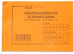  Nyomtatvány készpénzigénylés elszámolásra - vectraline