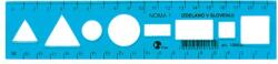 Optima Sablon vonalzó OPTIMA hajlékony kék 20cm (53068) - vectraline