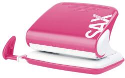 ICO Lyukasztó SAX 318 Design 2 lyukú fém 20 lap rózsaszín PET (7310094000) - vectraline