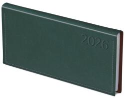TopTimer Zsebnaptár TOPTIMER Traditional T030 fekvő fehér lapos zöld 2027 (T030T-006) - vectraline