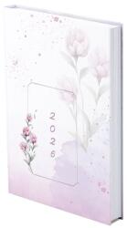 TopTimer Határidőnapló TOPTIMER Joy J022 B/6 napi fehér lapos Pünkösdi rózsa UV 2026 (T022J-207) - vectraline