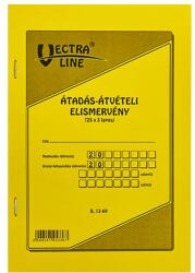 VECTRALINE Nyomtatvány átadás - átvételi elismervény VECTRALINE A/5 álló 25x3 lapos (B13-69/V) - vectraline