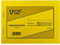 VECTRALINE Nyomtatvány szabadságengedély VECTRALINE A/6 fekvő 50x2 lapos (B18-49/V) - vectraline