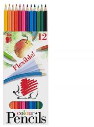 ICO Színes ceruza ICO Süni hatszögletű hajlékony 12 darabos (7140114003)