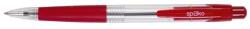 Spoko Golyóstoll SPOKO 0112 átlátszó piros tolltest, piros írásszín (S011273112) - vectraline
