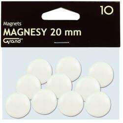 GRAND Táblamágnes GRAND 20mm fehér 10 darabos (130-1689) - vectraline