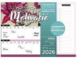 Lizzycalendar Falinaptár LIZZYCALENDAR 220x220mm 2 hetes + jegyezttömb mágneses Motiváció 2027 (7540229001) - vectraline