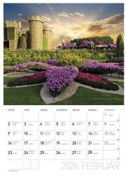 Lizzycalendar Falinaptár LIZZYCALENDAR A/4 álló Díszkertek 2027 (7540225002) - vectraline