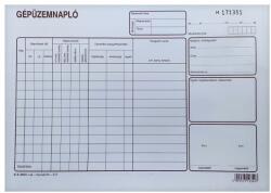  Nyomtatvány gépüzemnapló A/4 25x3 (22991) - vectraline