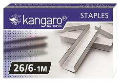 KANGARO Tűzőkapocs KANGARO 26/6 1000 darabos (C526326) - vectraline