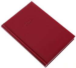 Realsystem Határidőnapló REALSYSTEM Standard A/5 napi fehér lapos bordó 2027 (5321-09) - vectraline