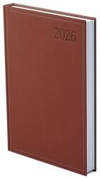 TopTimer Határidőnapló TOPTIMER Traditional T021 A/5 napi fehér lapos bordó 2026 (T021T-002) - vectraline