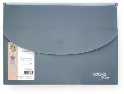 SPOKO Irattasak SPOKO ReLeaf PP A/4 cipzáras és A/5 patentos SoftTouch szürke (S110441206) - vectraline