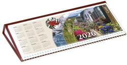 CSÍZIÓ Asztali naptár képes CSÍZIÓ fekvő fehér lapos idézetes bőr hatású Öko hátlap bordó 2027 (FBOK)