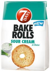 TUC Kétszersült kenyérkarika TUC Bake Rolls hagymás tejfölös 80 g - vectraline