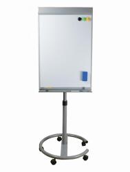 OPTIMA Flipchart tábla OPTIMA mágneses felület gurulós 70x100cm mobil állítható magasság (22399)