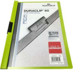 DURABLE Klipmappa DURABLE Duraclip A/4 60 lapig zöld (220905) - vectraline