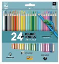 Ars Una Színes ceruza ARS UNA háromszögletű + hegyező 24 darabos (5993120022678)