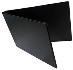  Mappa villámzáras A/5 pvc fekvő fekete (H-221) - vectraline