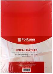 FORTUNA Hátlap FORTUNA A/4 230 g matt bőrhatású piros 100/dob (09.0051004) - vectraline