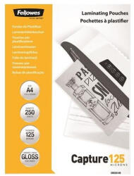 Fellowes Lamináló fólia, A4, 125 mikron, fényes, 250 db/doboz, Fellowes® (5314903) - iroszer24