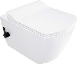 Deante Blur, bidé funkciós WC-csésze 525x372x349 mm, matt fehér fényes-fekete, DEA-CDZ_6WNW (CDZ_6WNW)