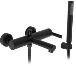 Rea Pixel, kádcsaptelep kézi zuhanyszettel, matt fekete, REA-B4523 (REA-B4523)