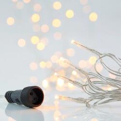 EUROLAMP Fényfüzér Kültéri Sorolható, 100 Led, Meleg Fehér, átlátszó Kábel, Ip44 (600-11320)